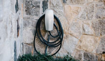Outdoor electric car charging station in Stonehurst Place