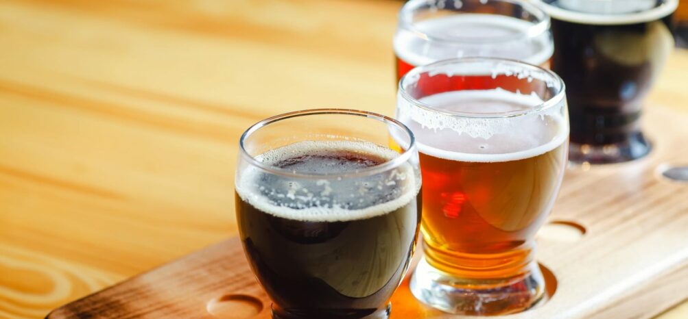 A flight of beers at one of the best Atlanta breweries A flight of beers at one of the best Atlanta breweries