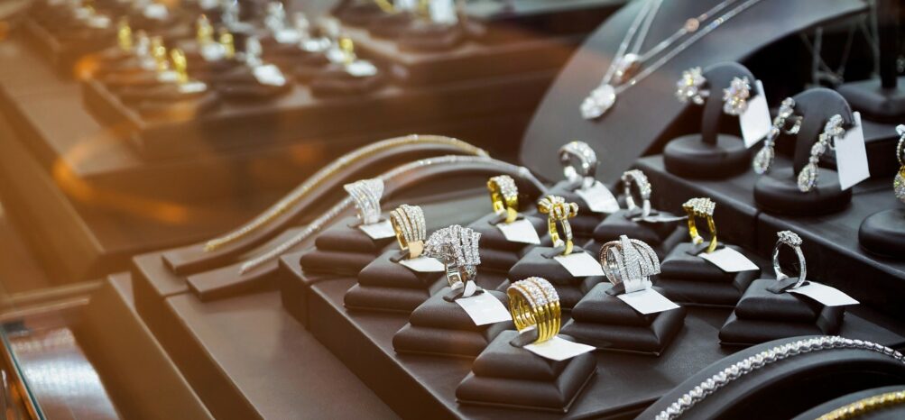 Display case at the Atlanta Jewelry Show