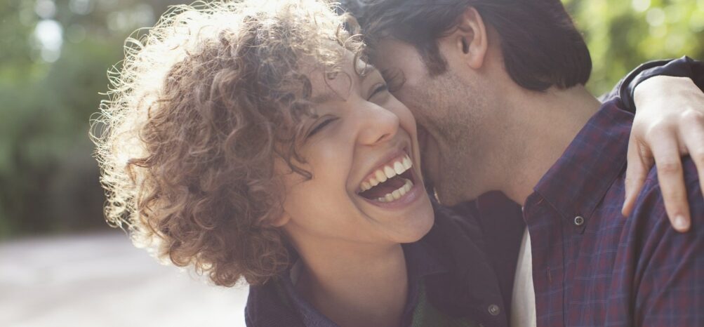 A happy couple enjoying one of the best Atlanta packages for two