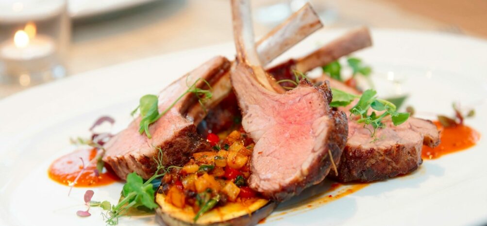 A lamb dish at Empire State South in Atlanta