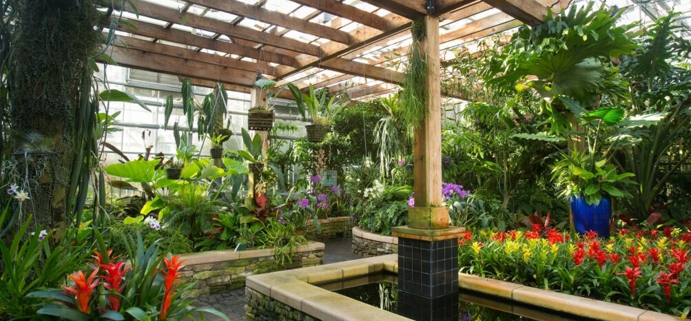 Orchid center at the Atlanta Botanical Garden by PIedmont Park