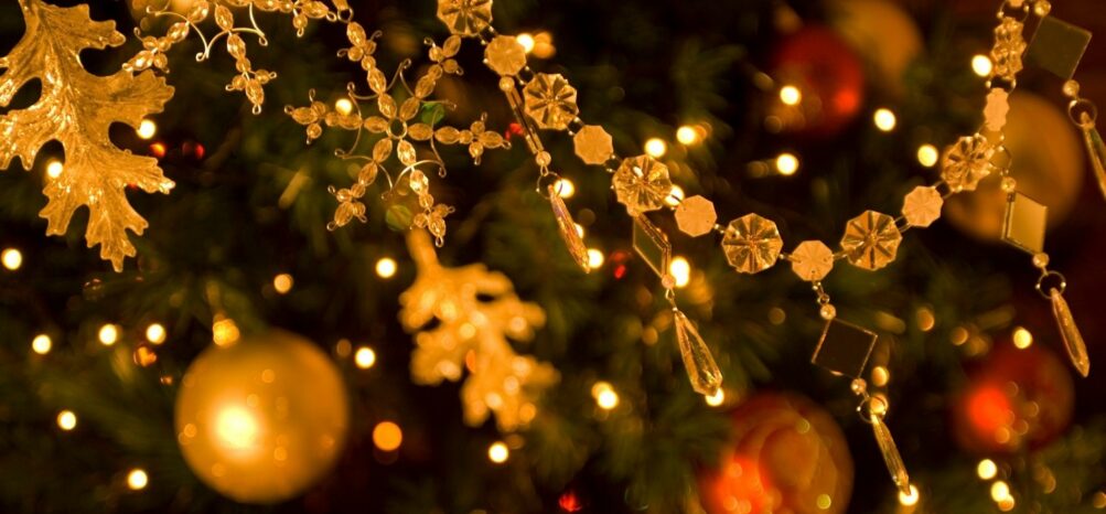 A decorated tree for Christmas in Atlanta