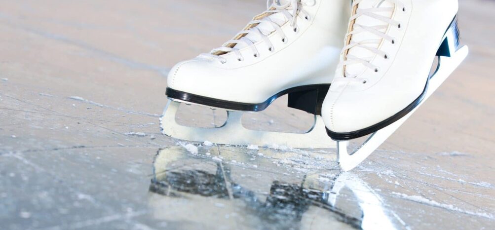 Person ice skating in Piedmont Park